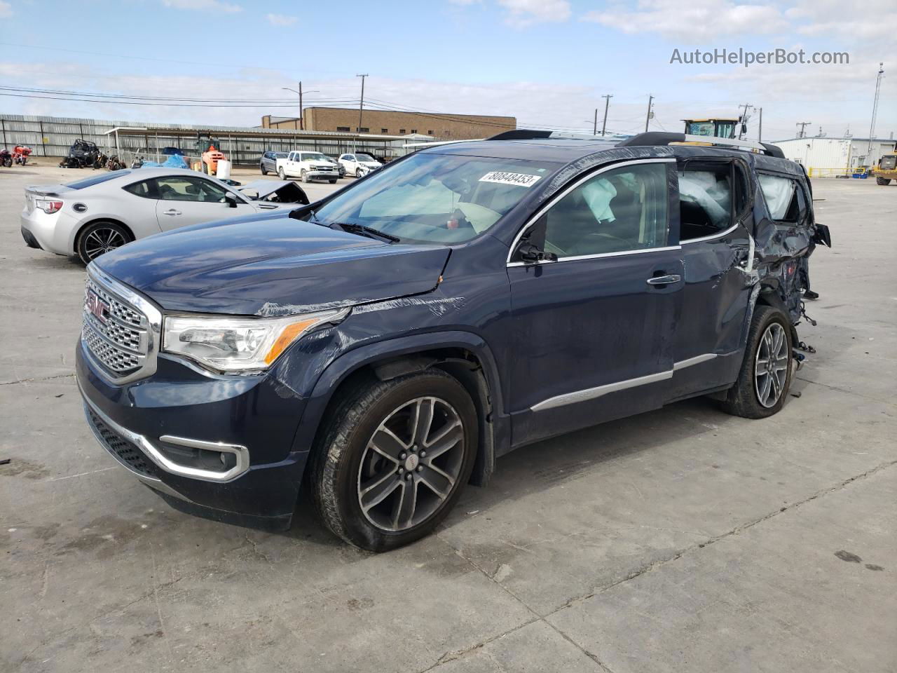 2019 Gmc Acadia Denali Blue vin: 1GKKNXLS7KZ106349