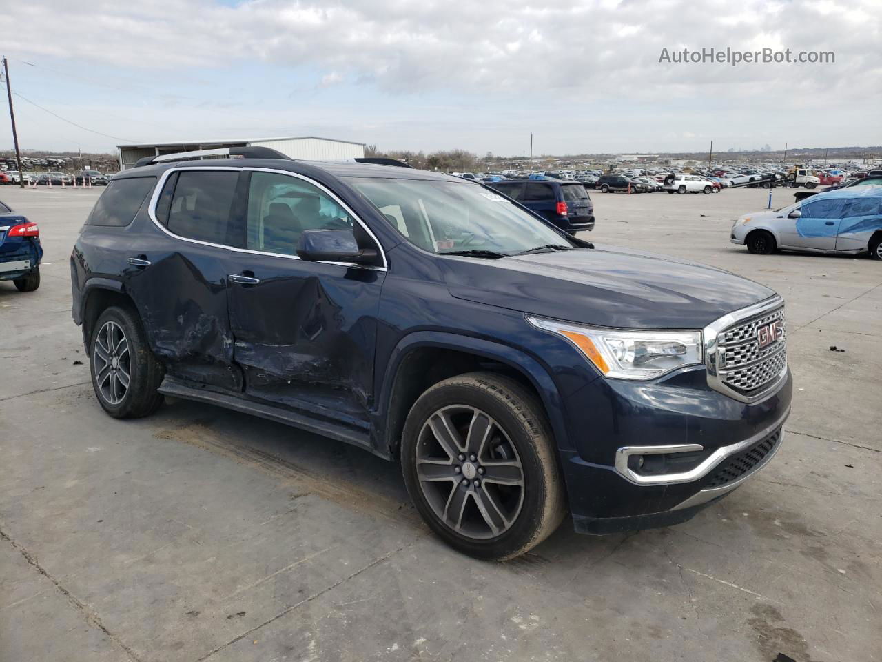 2019 Gmc Acadia Denali Blue vin: 1GKKNXLS7KZ106349