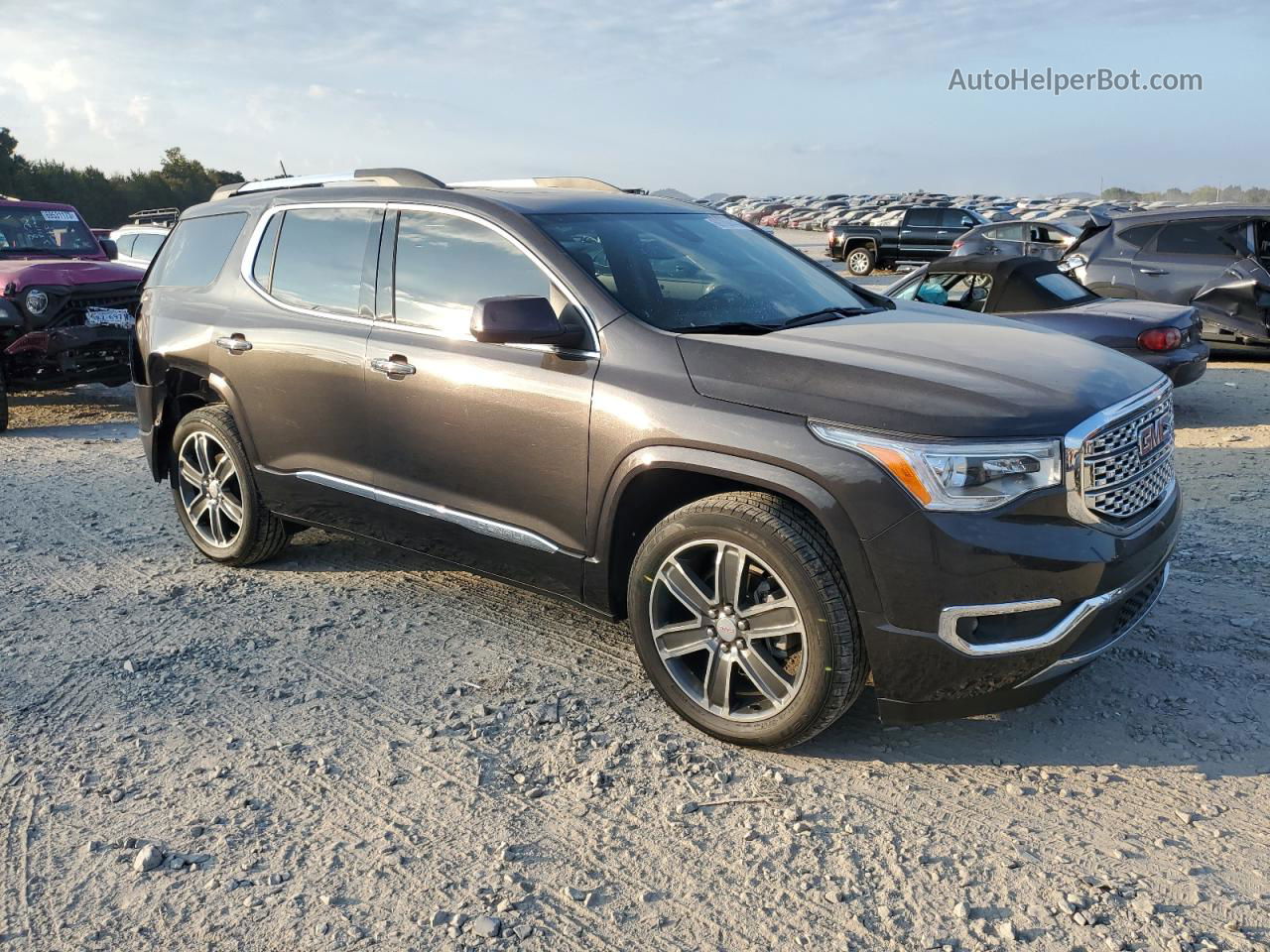 2019 Gmc Acadia Denali Коричневый vin: 1GKKNXLS7KZ155079