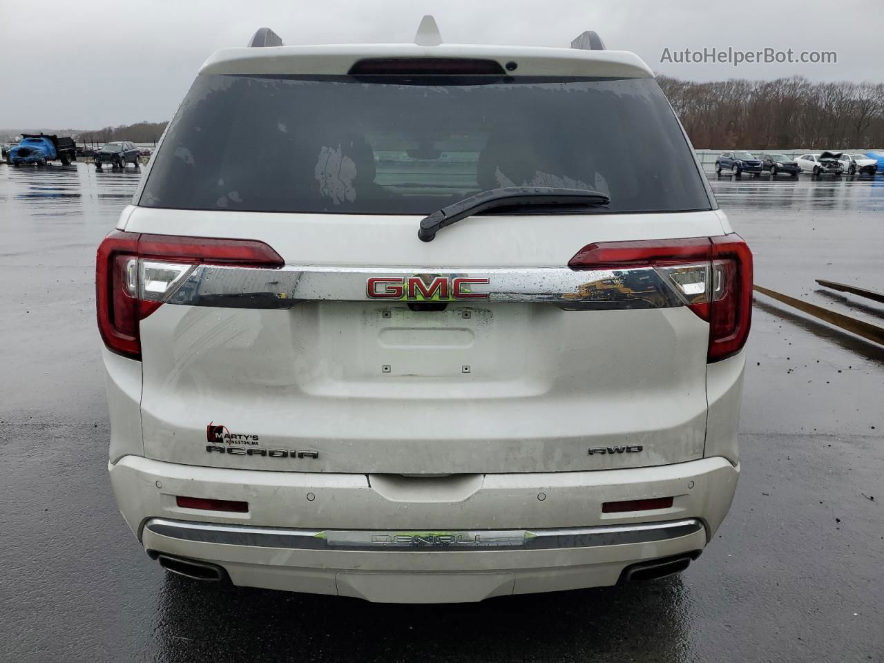 2020 Gmc Acadia Denali White vin: 1GKKNXLS7LZ228923