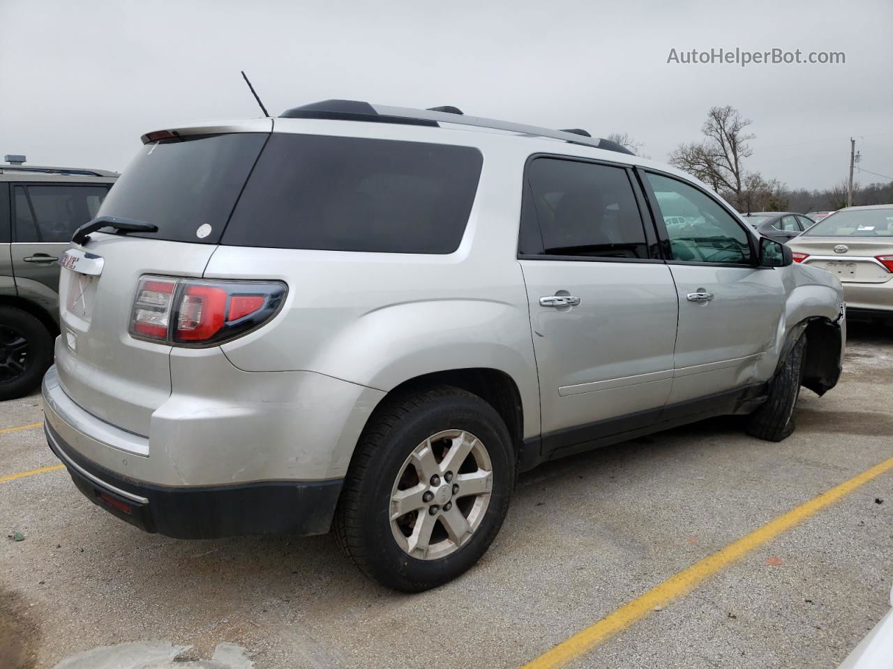 2013 Gmc Acadia Sle Silver vin: 1GKKRNED0DJ148385