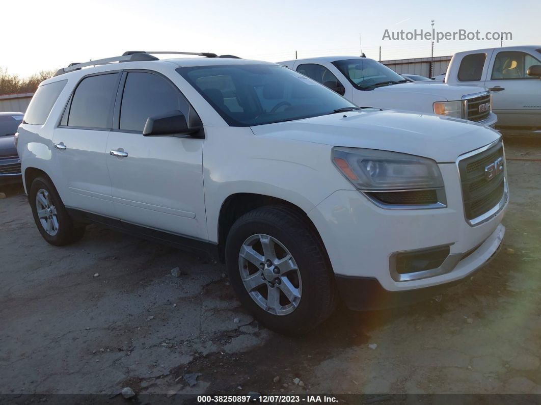 2013 Gmc Acadia Sle-1 White vin: 1GKKRNED0DJ173772