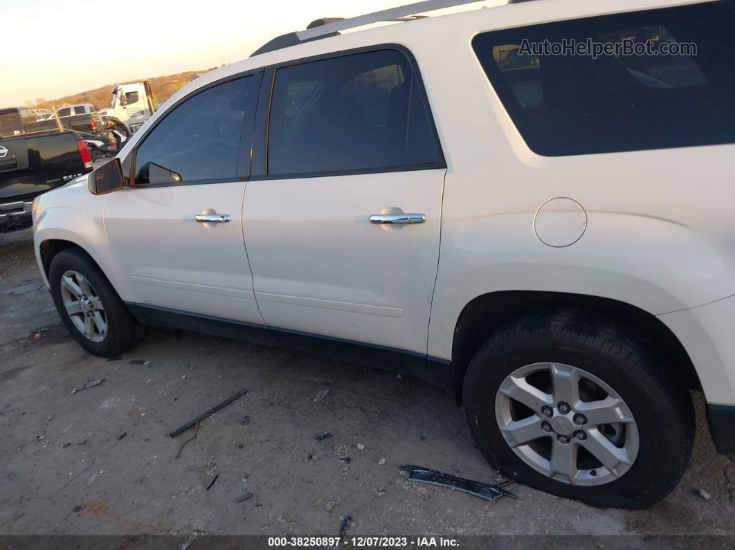 2013 Gmc Acadia Sle-1 White vin: 1GKKRNED0DJ173772