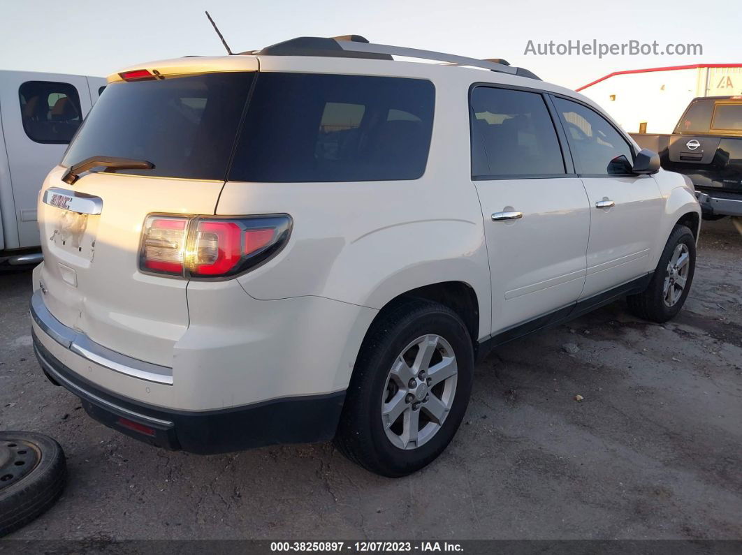 2013 Gmc Acadia Sle-1 White vin: 1GKKRNED0DJ173772