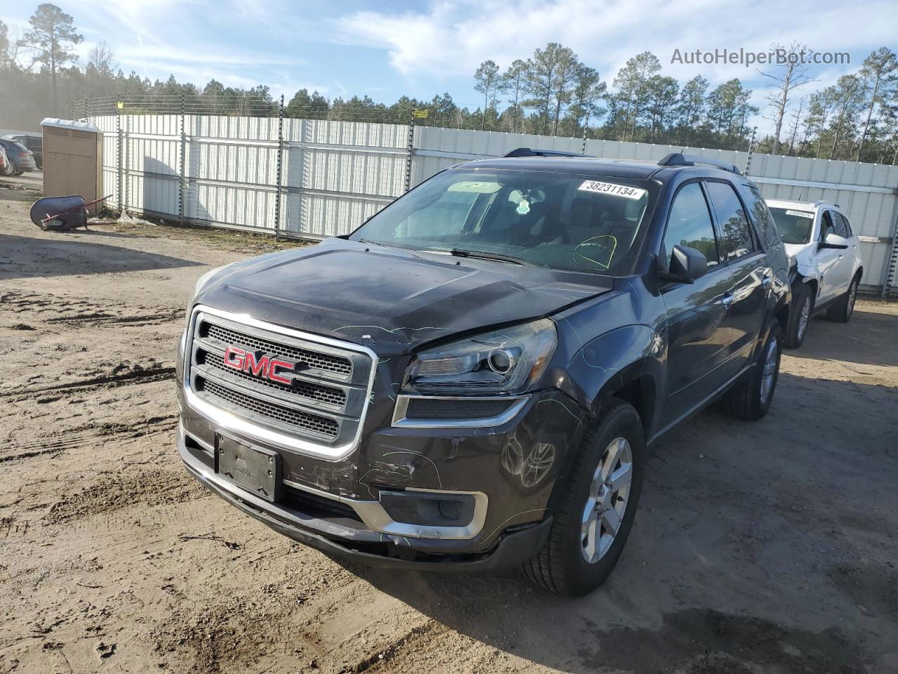 2014 Gmc Acadia Sle Black vin: 1GKKRNED0EJ321470