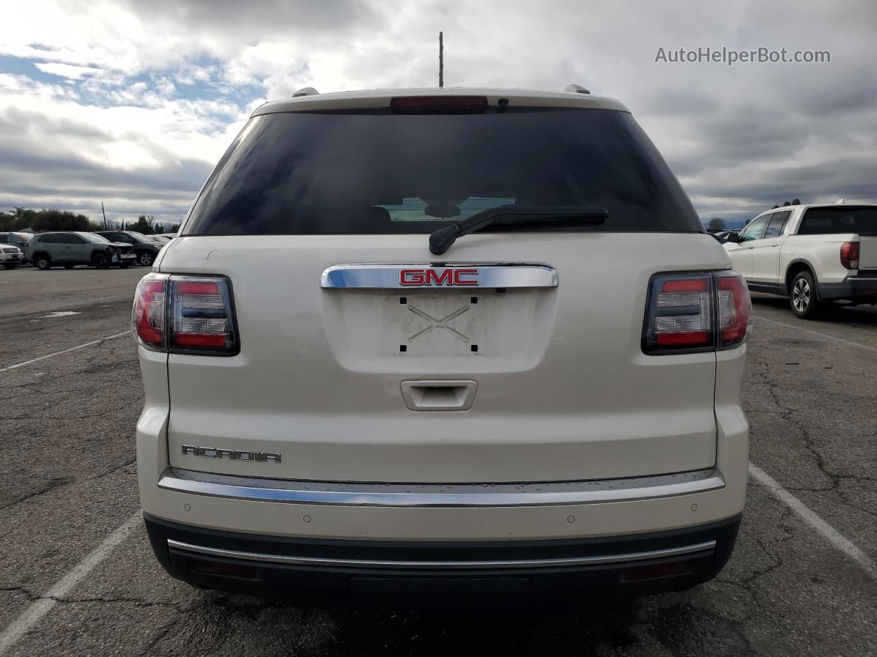 2015 Gmc Acadia Sle White vin: 1GKKRNED0FJ211312