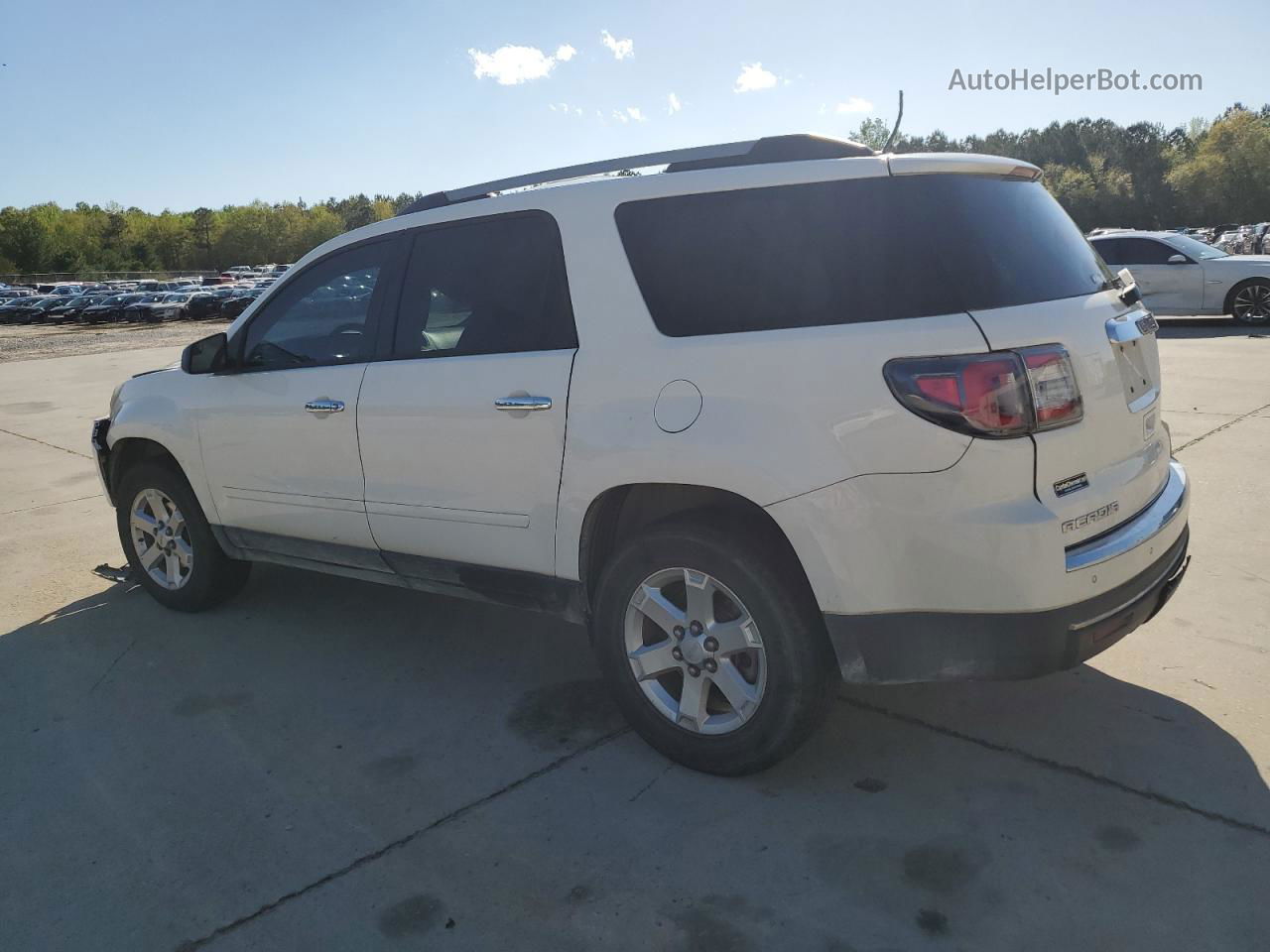 2013 Gmc Acadia Sle White vin: 1GKKRNED1DJ192525