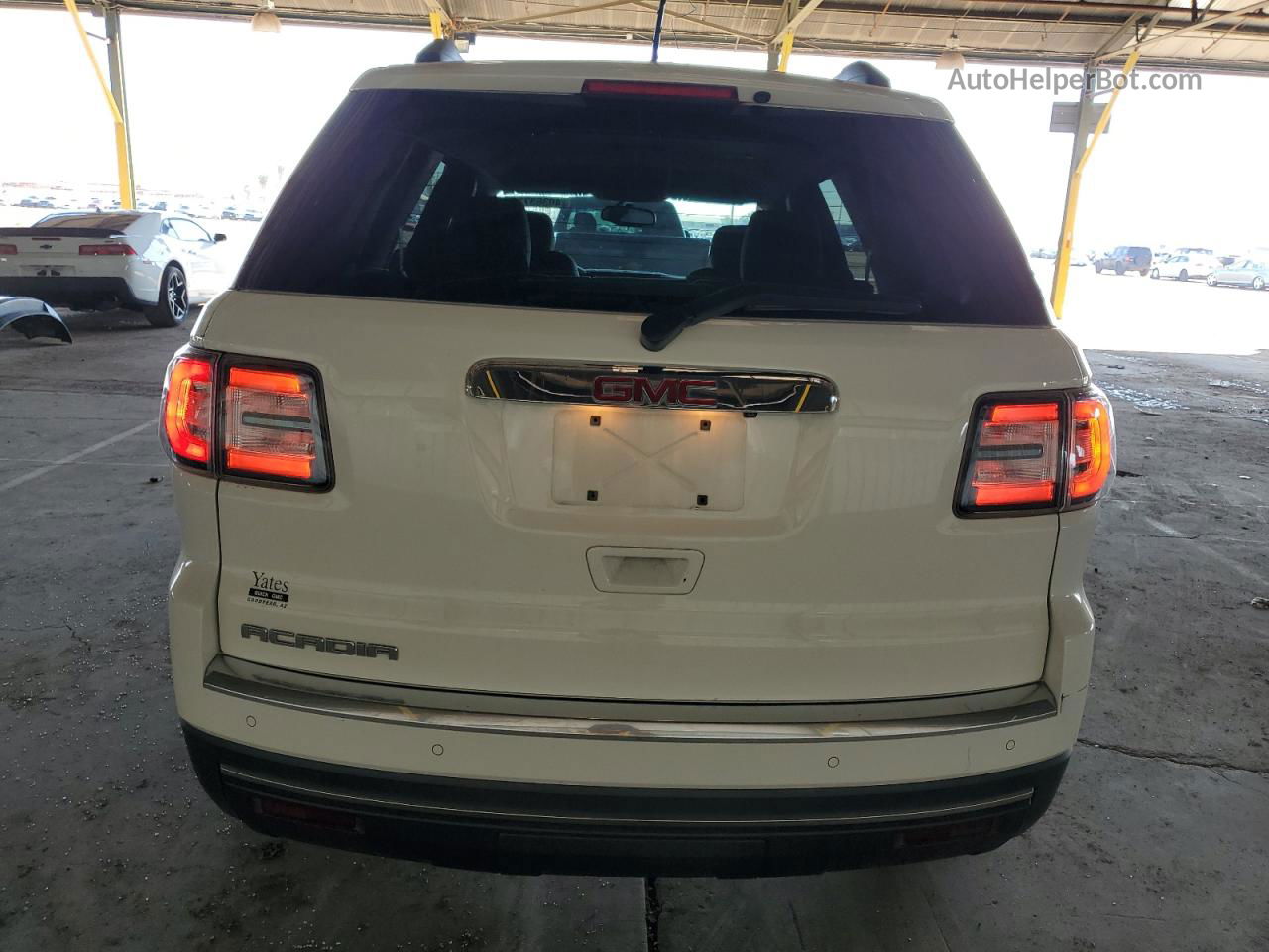 2014 Gmc Acadia Sle White vin: 1GKKRNED1EJ239344