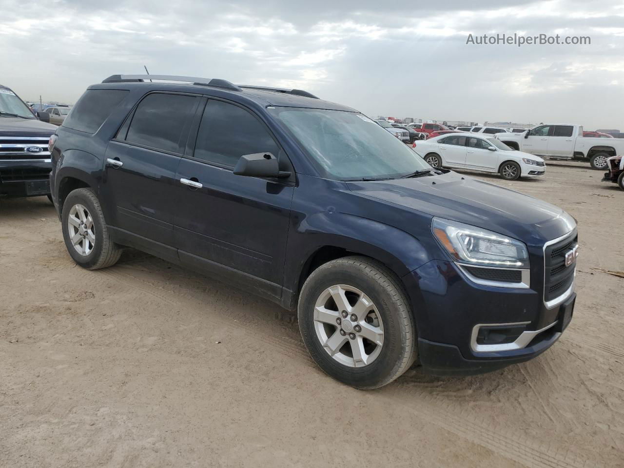 2015 Gmc Acadia Sle Синий vin: 1GKKRNED1FJ198831