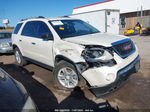 2012 Gmc Acadia Sl White vin: 1GKKRNED2CJ315845