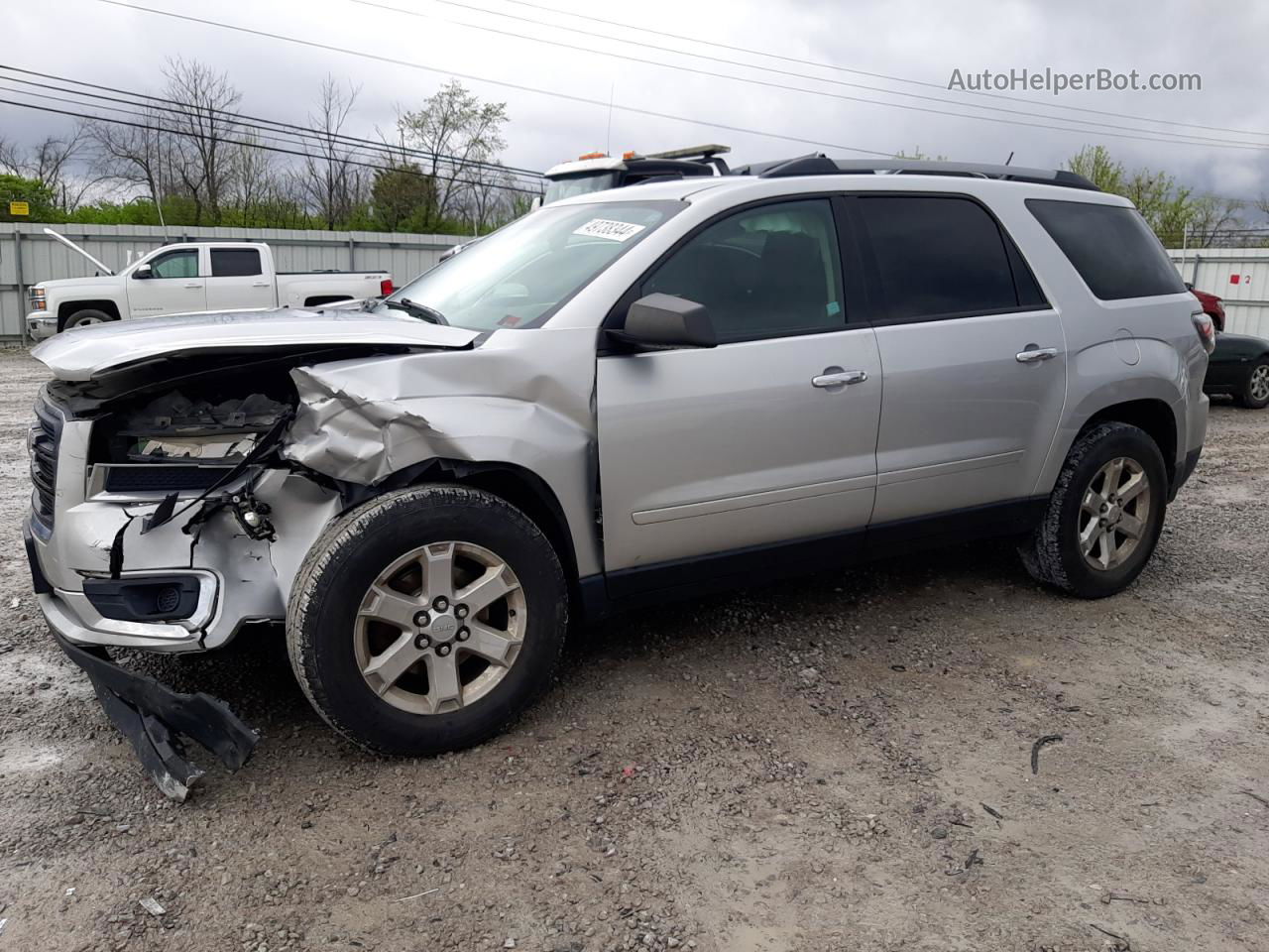 2013 Gmc Acadia Sle Silver vin: 1GKKRNED2DJ134505