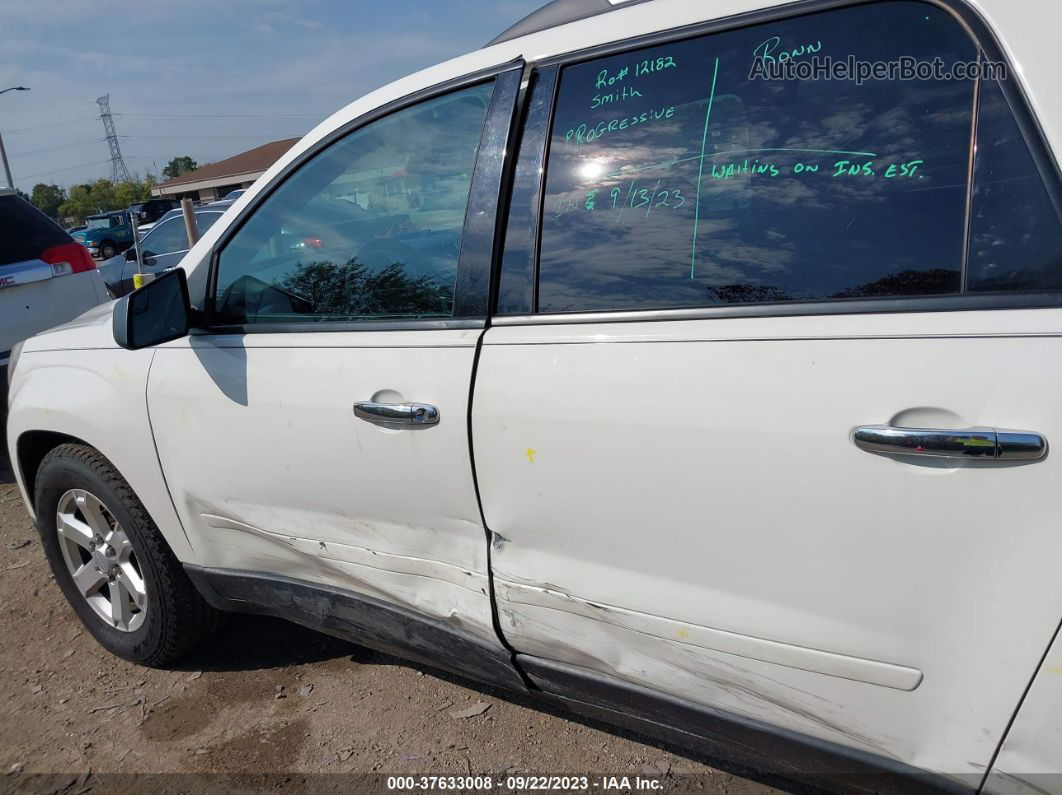 2013 Gmc Acadia Sle Белый vin: 1GKKRNED2DJ137758