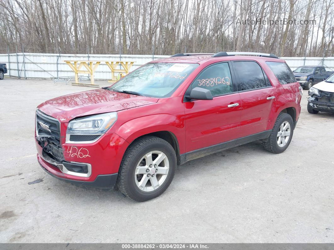 2013 Gmc Acadia Sle-1 Red vin: 1GKKRNED2DJ260816