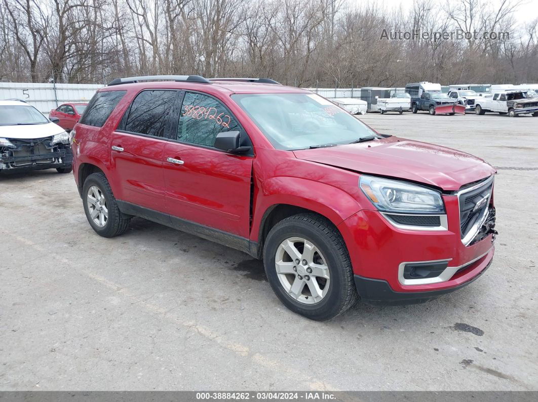 2013 Gmc Acadia Sle-1 Red vin: 1GKKRNED2DJ260816