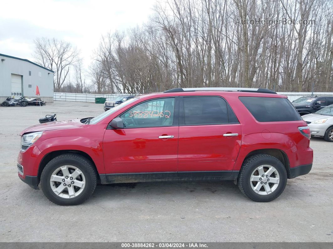 2013 Gmc Acadia Sle-1 Red vin: 1GKKRNED2DJ260816