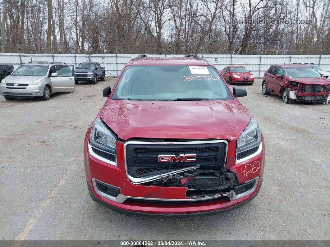 2013 Gmc Acadia Sle-1 Red vin: 1GKKRNED2DJ260816