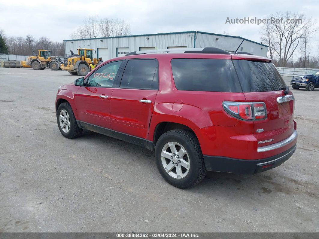 2013 Gmc Acadia Sle-1 Red vin: 1GKKRNED2DJ260816