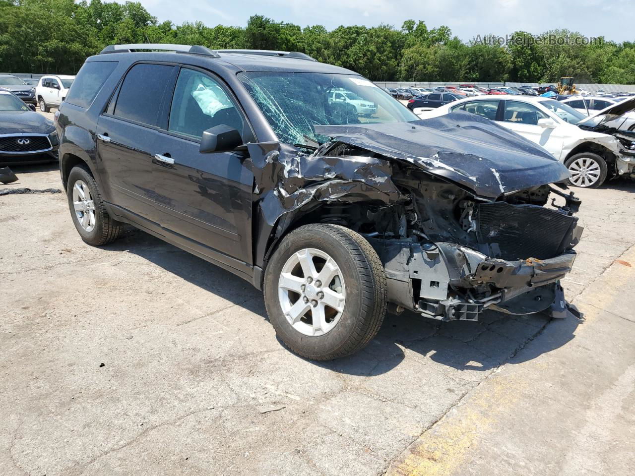 2014 Gmc Acadia Sle Black vin: 1GKKRNED3EJ203526