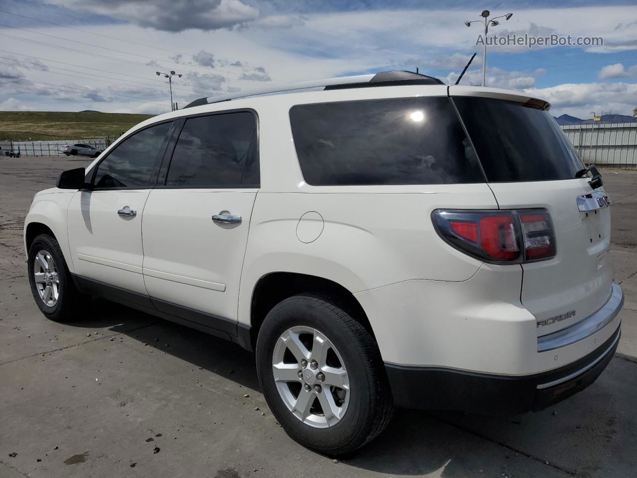 2014 Gmc Acadia Sle White vin: 1GKKRNED3EJ213103