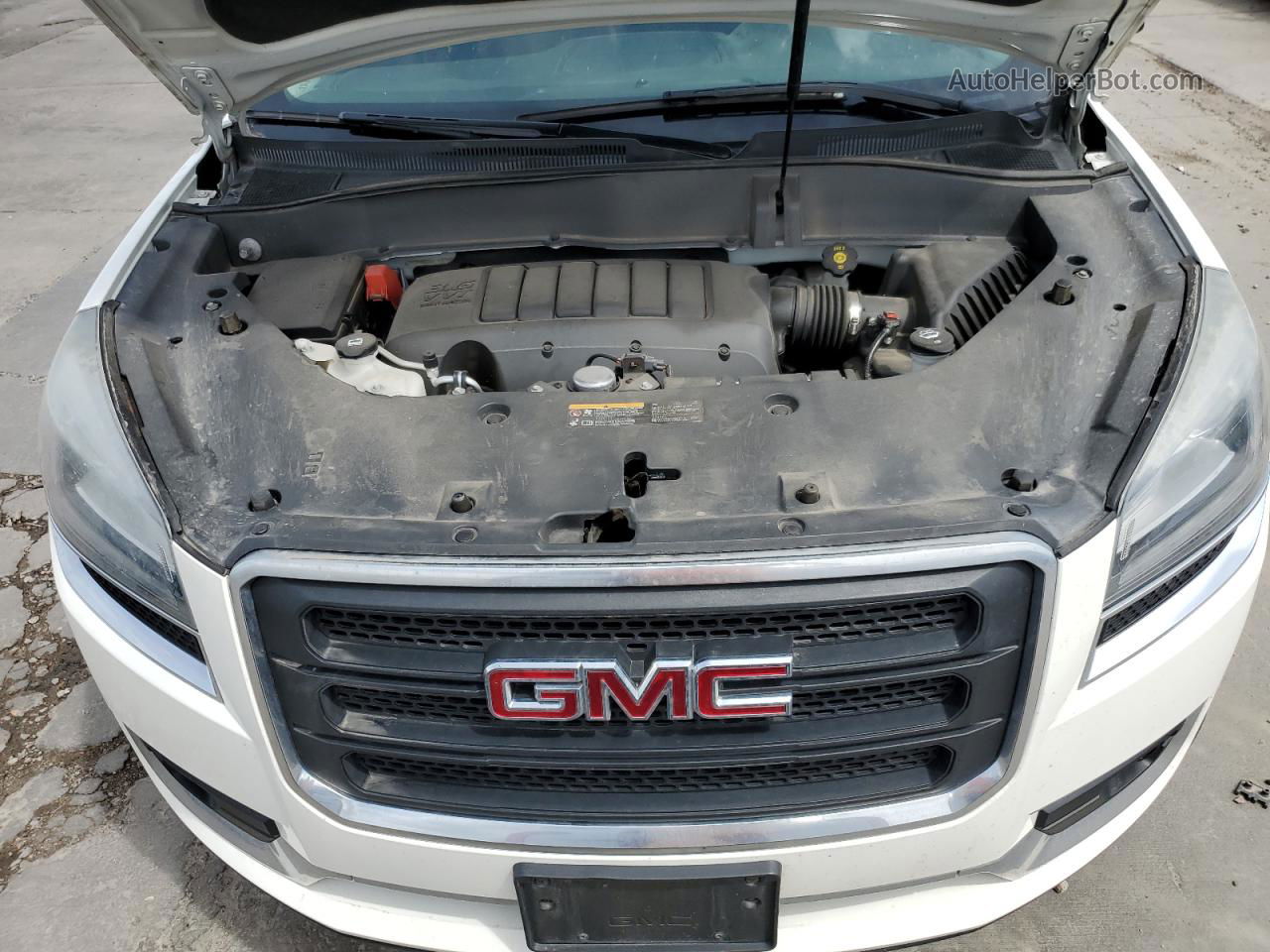 2014 Gmc Acadia Sle White vin: 1GKKRNED3EJ213103