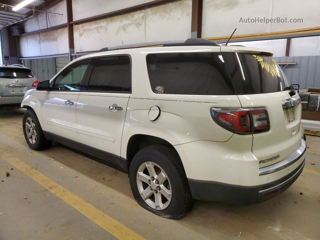 2014 Gmc Acadia Sle White vin: 1GKKRNED3EJ260437