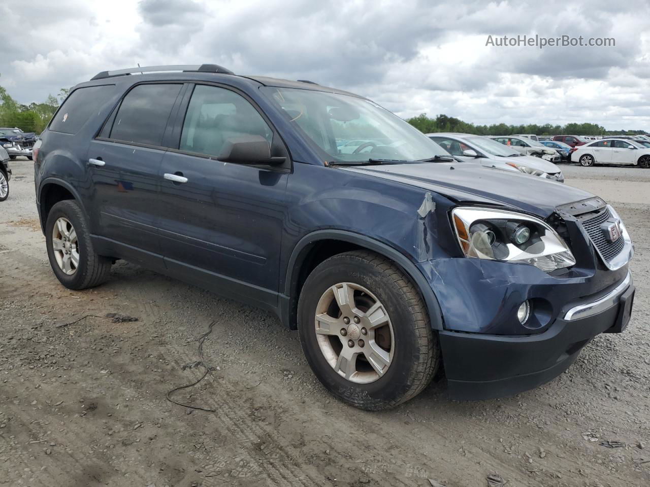 2012 Gmc Acadia Sle Синий vin: 1GKKRNED4CJ186264