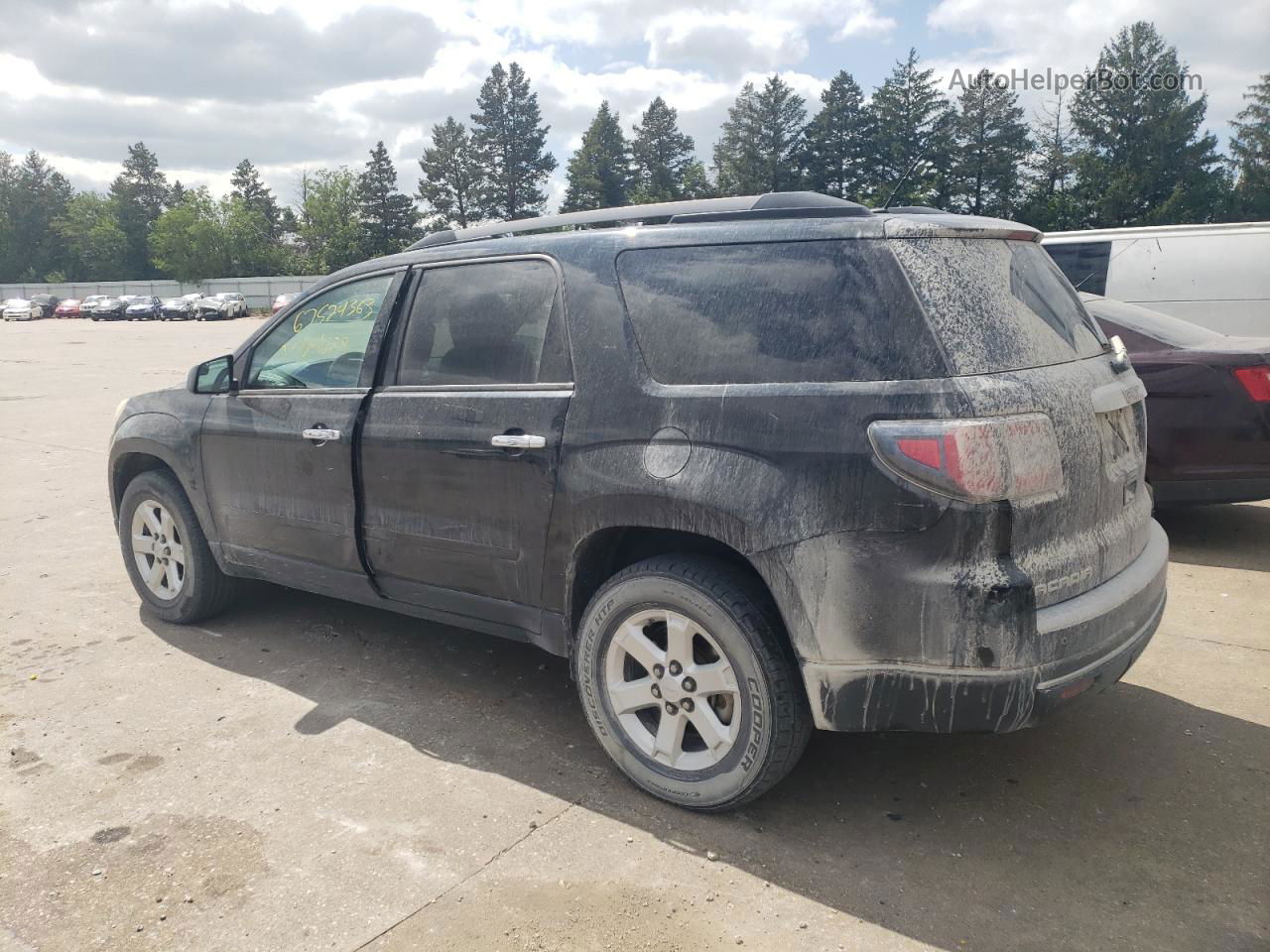 2013 Gmc Acadia Sle Black vin: 1GKKRNED4DJ159342