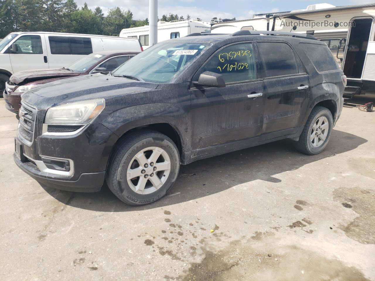 2013 Gmc Acadia Sle Black vin: 1GKKRNED4DJ159342