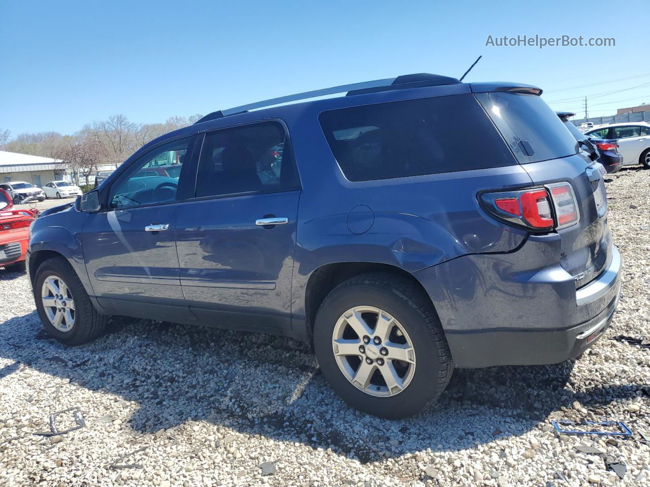 2014 Gmc Acadia Sle Blue vin: 1GKKRNED4EJ188132