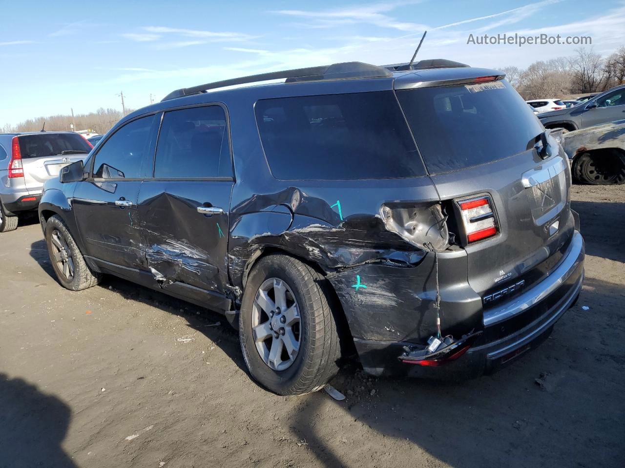 2013 Gmc Acadia Sle Gray vin: 1GKKRNED5DJ142968