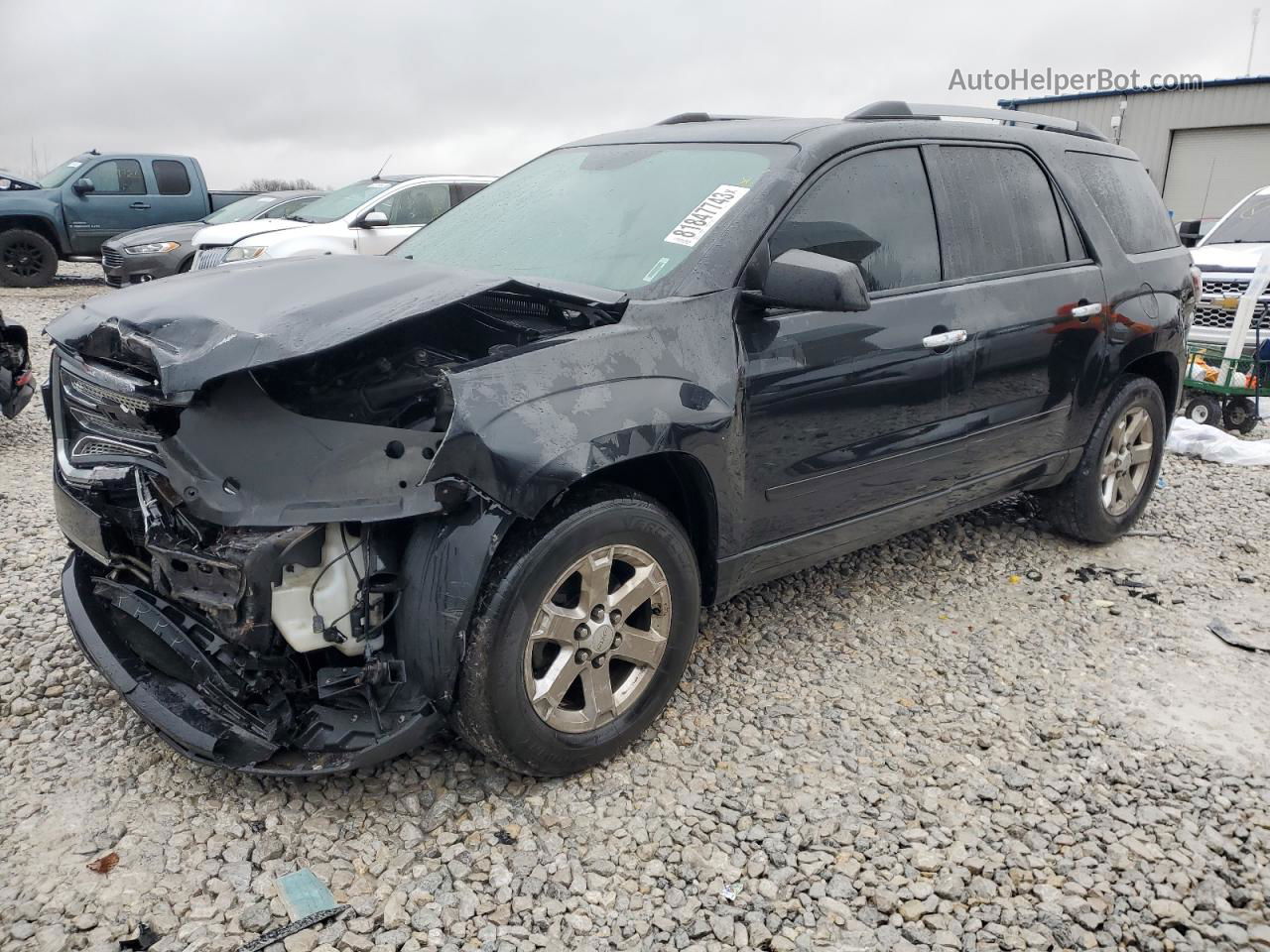 2014 Gmc Acadia Sle Black vin: 1GKKRNED5EJ174823