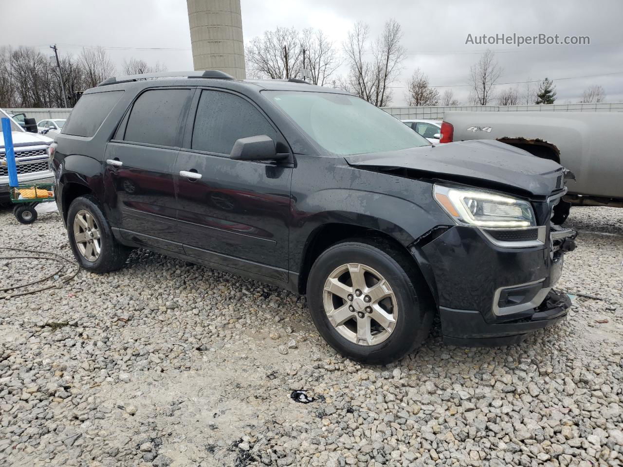 2014 Gmc Acadia Sle Black vin: 1GKKRNED5EJ174823