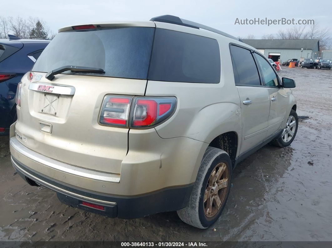 2014 Gmc Acadia Sle-1 Gold vin: 1GKKRNED5EJ201082