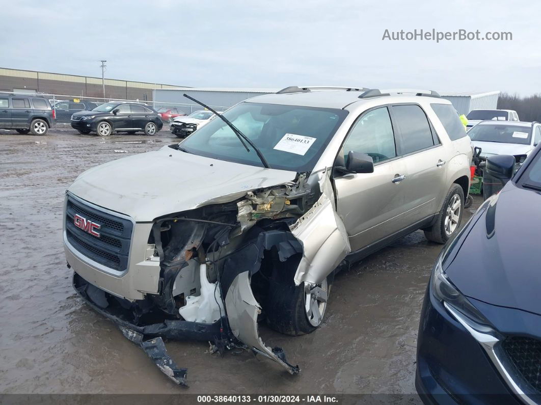 2014 Gmc Acadia Sle-1 Gold vin: 1GKKRNED5EJ201082