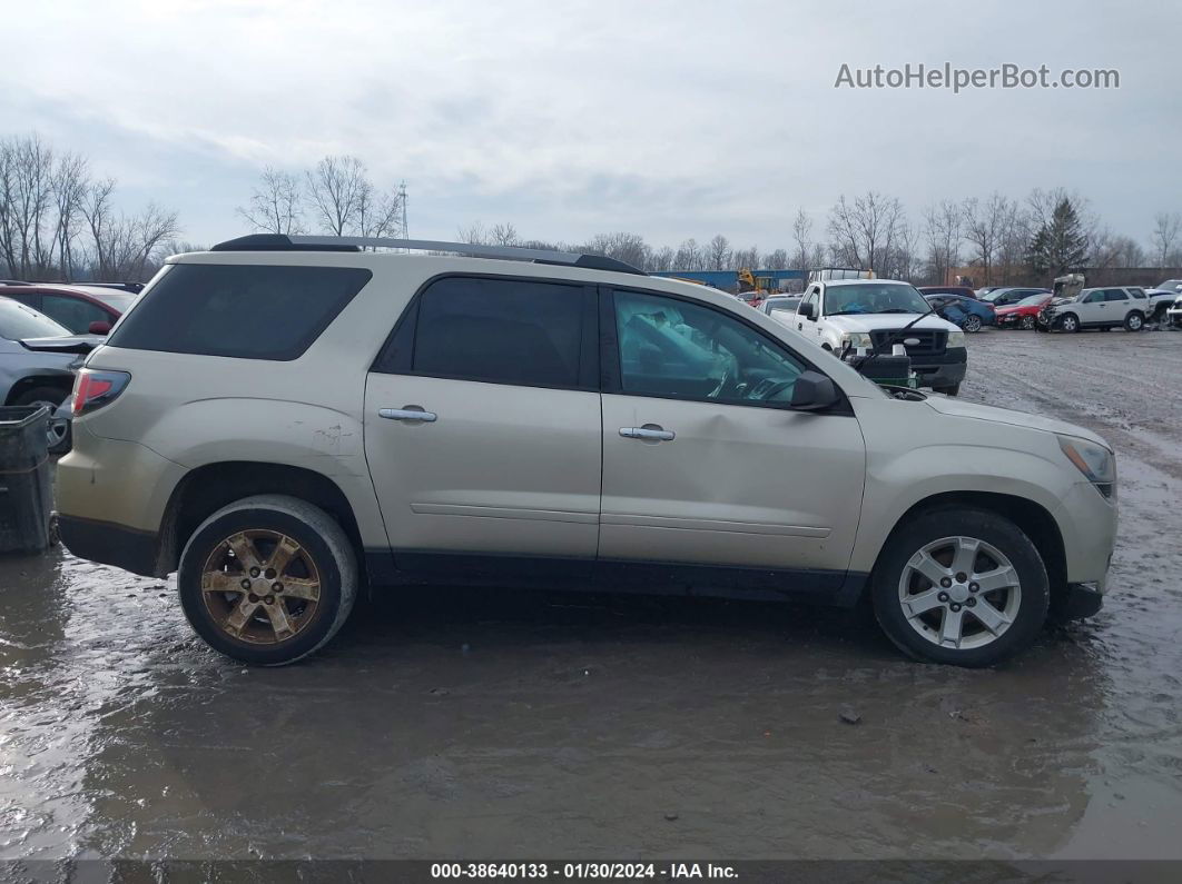 2014 Gmc Acadia Sle-1 Gold vin: 1GKKRNED5EJ201082