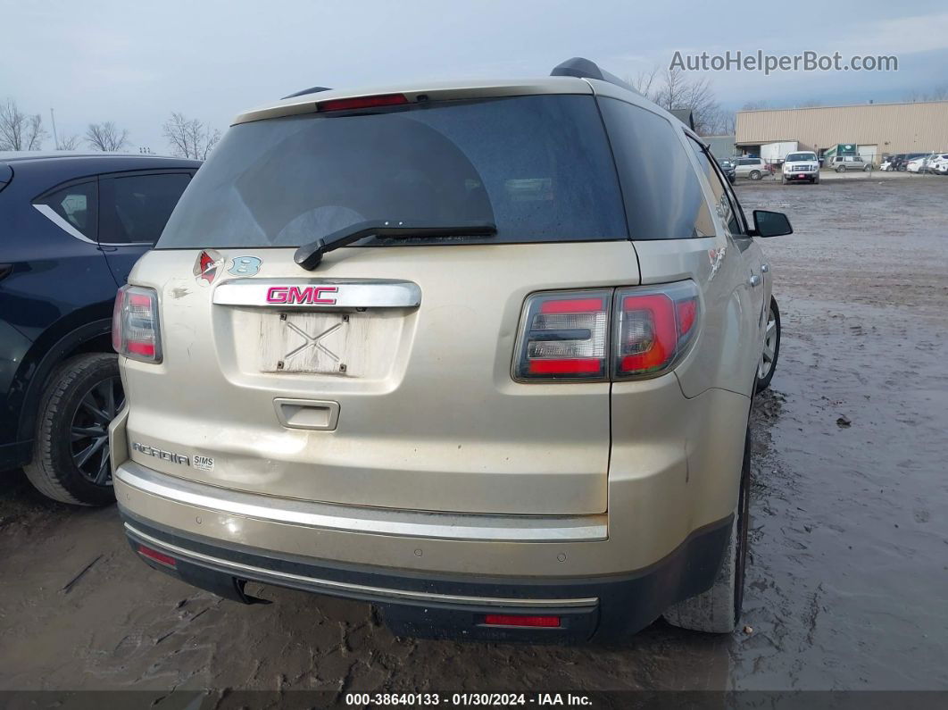 2014 Gmc Acadia Sle-1 Gold vin: 1GKKRNED5EJ201082