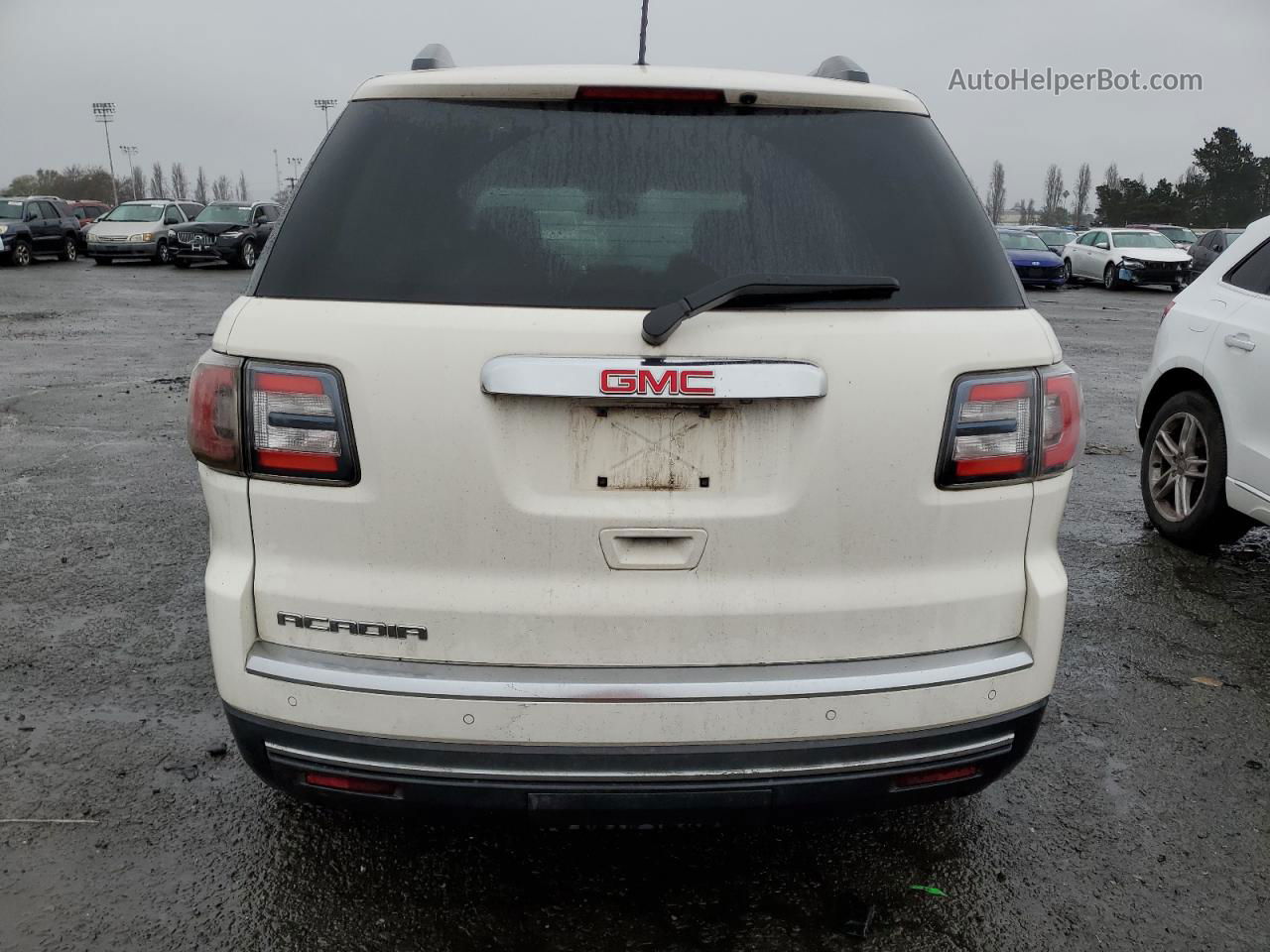 2014 Gmc Acadia Sle White vin: 1GKKRNED5EJ204919