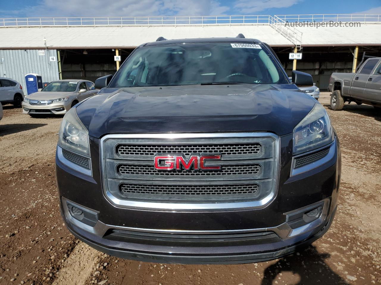 2014 Gmc Acadia Sle Gray vin: 1GKKRNED5EJ375069