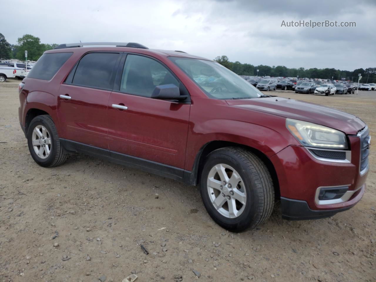 2015 Gmc Acadia Sle Maroon vin: 1GKKRNED5FJ286362