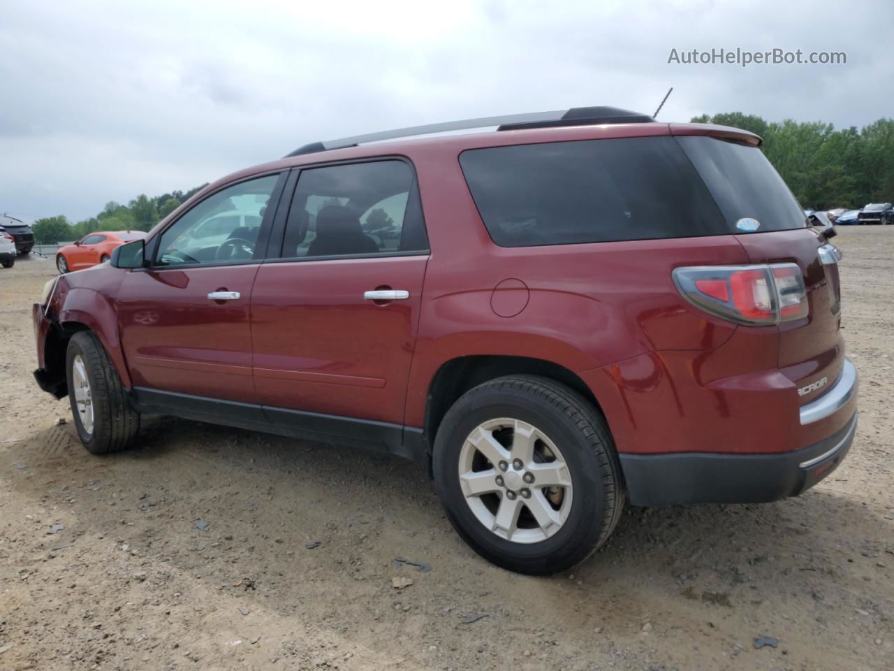 2015 Gmc Acadia Sle Maroon vin: 1GKKRNED5FJ286362