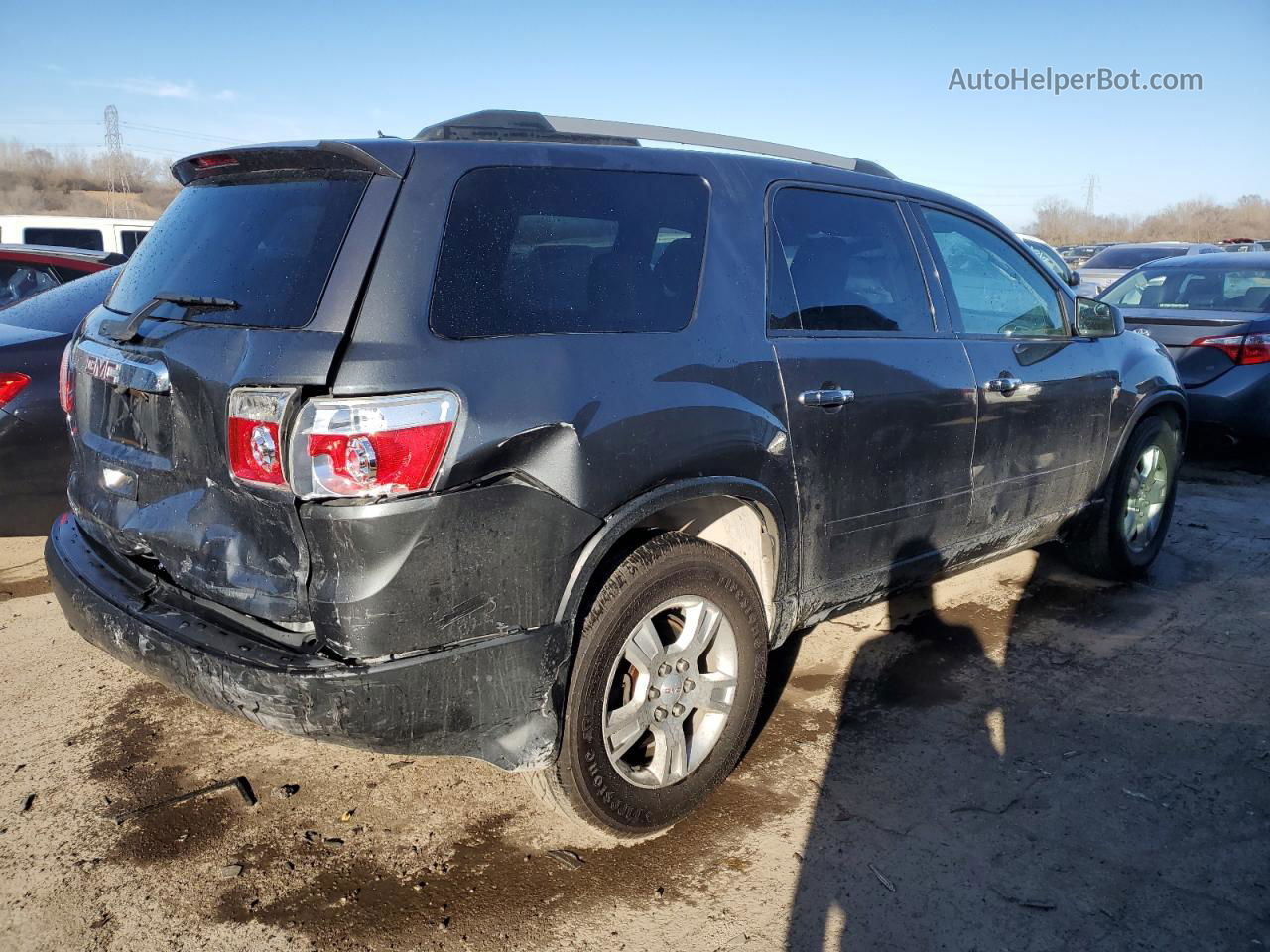 2012 Gmc Acadia Sle Gray vin: 1GKKRNED6CJ368080