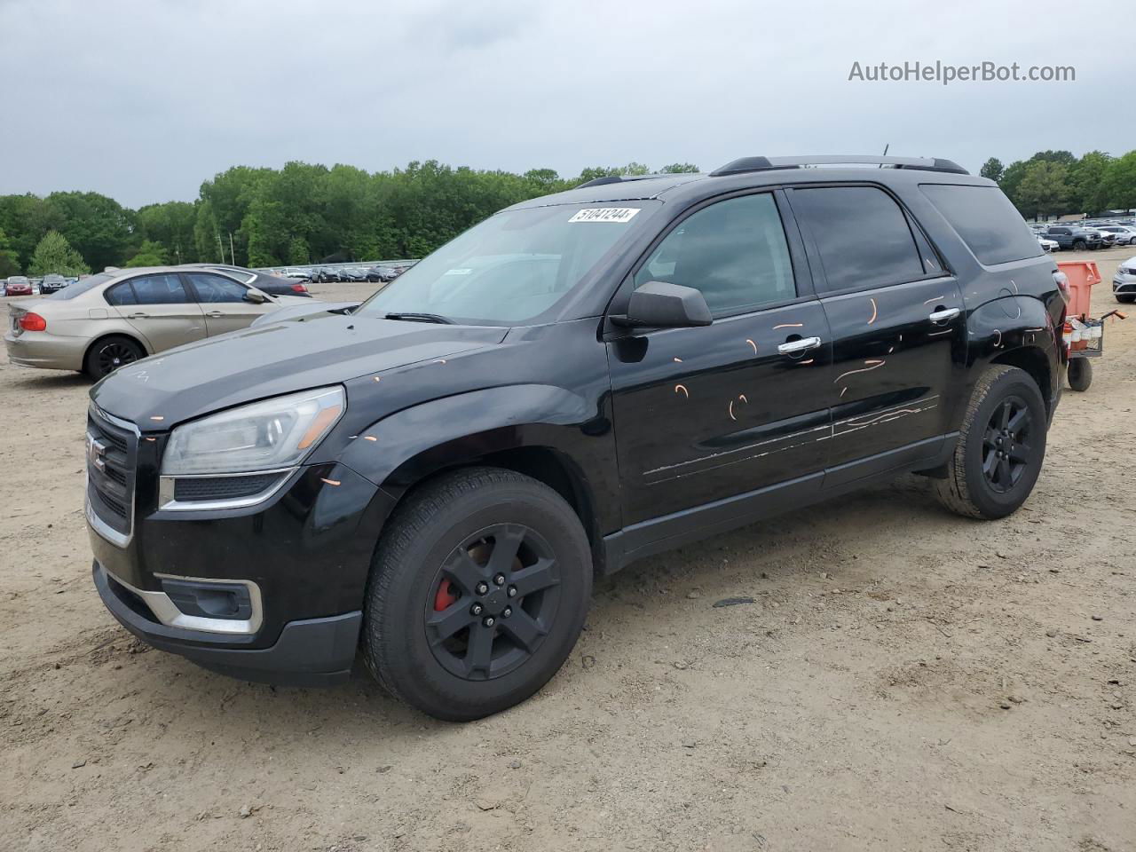 2013 Gmc Acadia Sle Black vin: 1GKKRNED6DJ254338