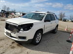 2014 Gmc Acadia Sle White vin: 1GKKRNED6EJ205304