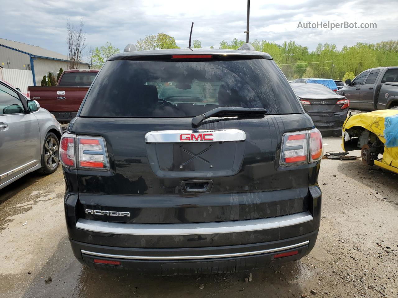 2014 Gmc Acadia Sle Черный vin: 1GKKRNED6EJ243311