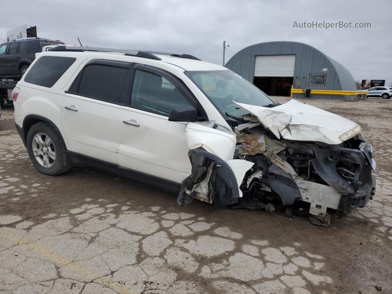 2012 Gmc Acadia Sle White vin: 1GKKRNED7CJ102776