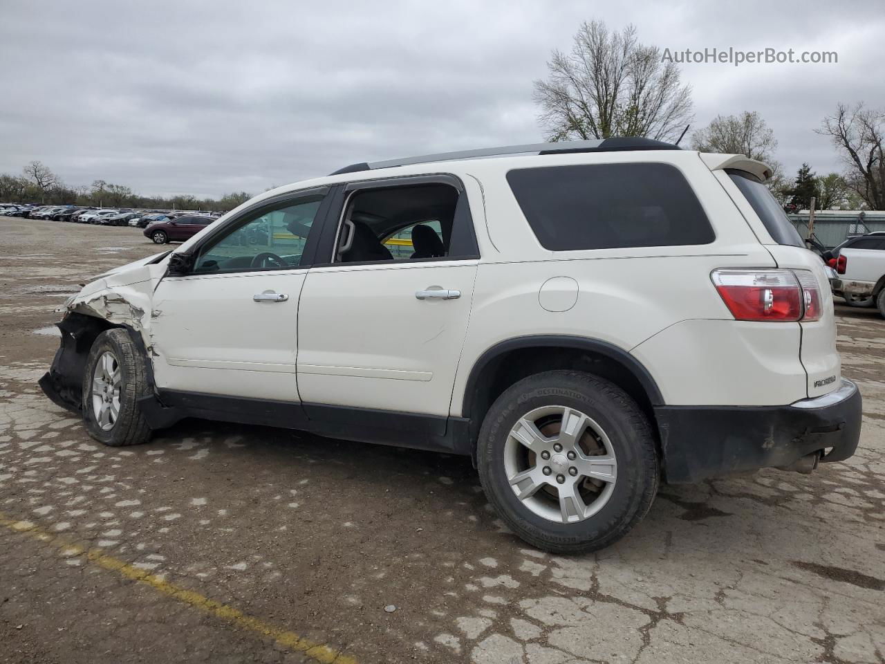 2012 Gmc Acadia Sle White vin: 1GKKRNED7CJ102776