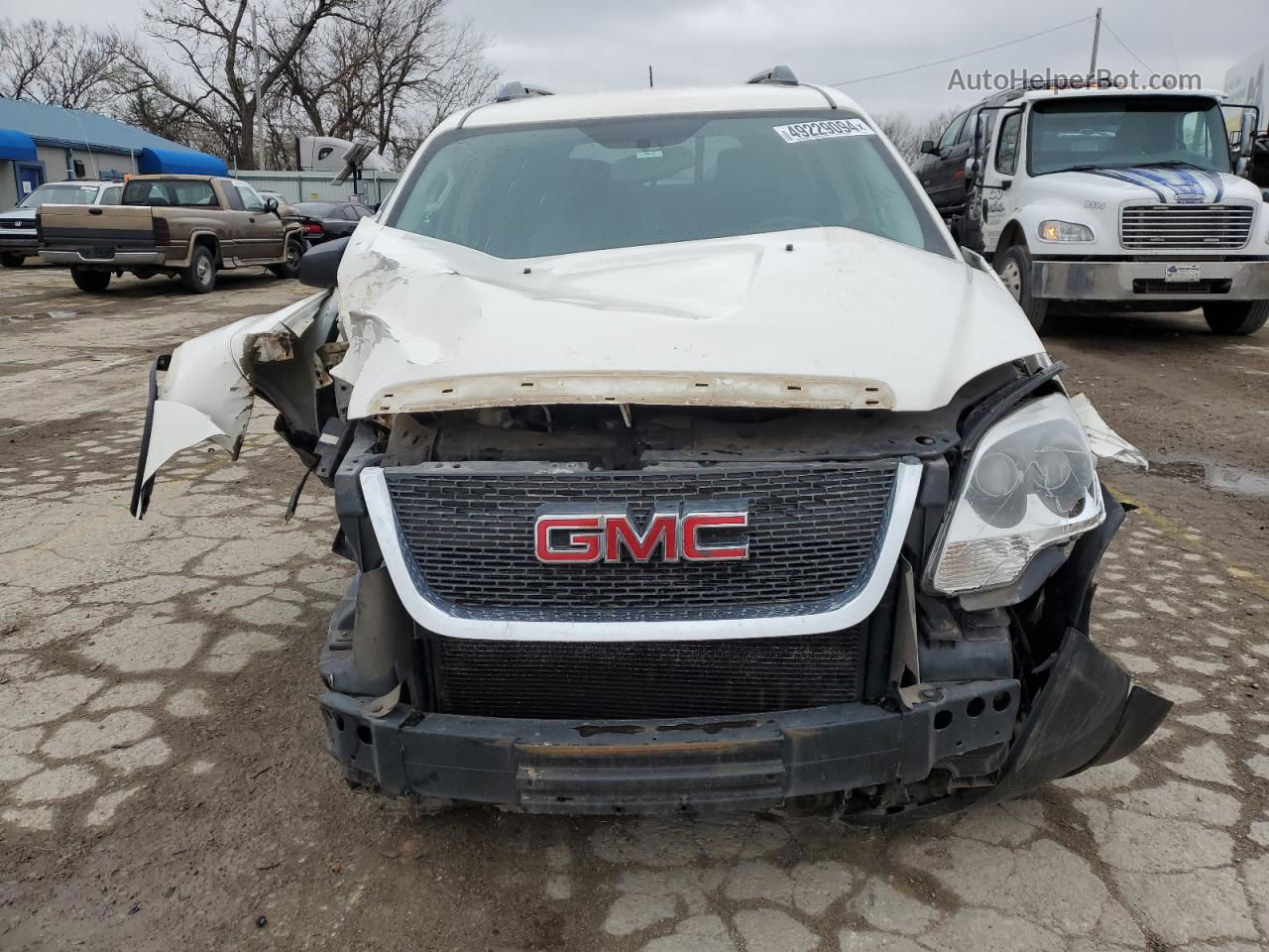 2012 Gmc Acadia Sle White vin: 1GKKRNED7CJ102776