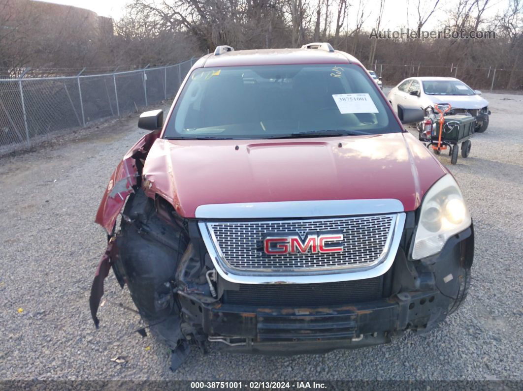 2012 Gmc Acadia Sl Красный vin: 1GKKRNED7CJ138712