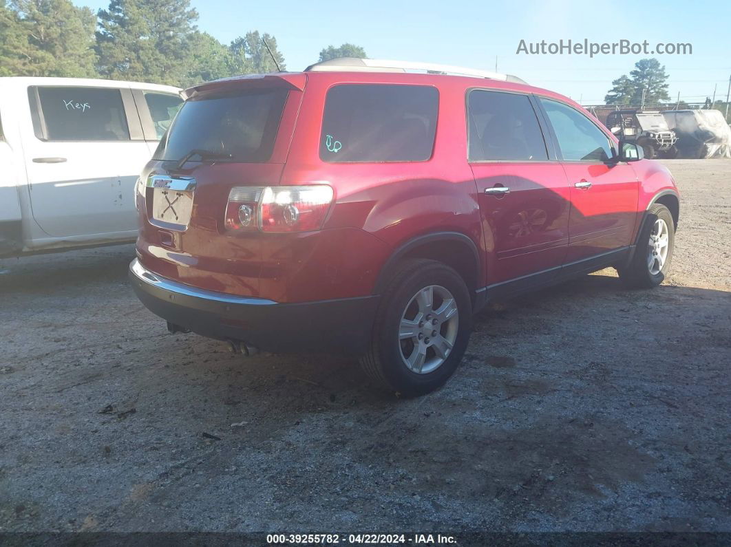 2012 Gmc Acadia Sl Red vin: 1GKKRNED7CJ192690