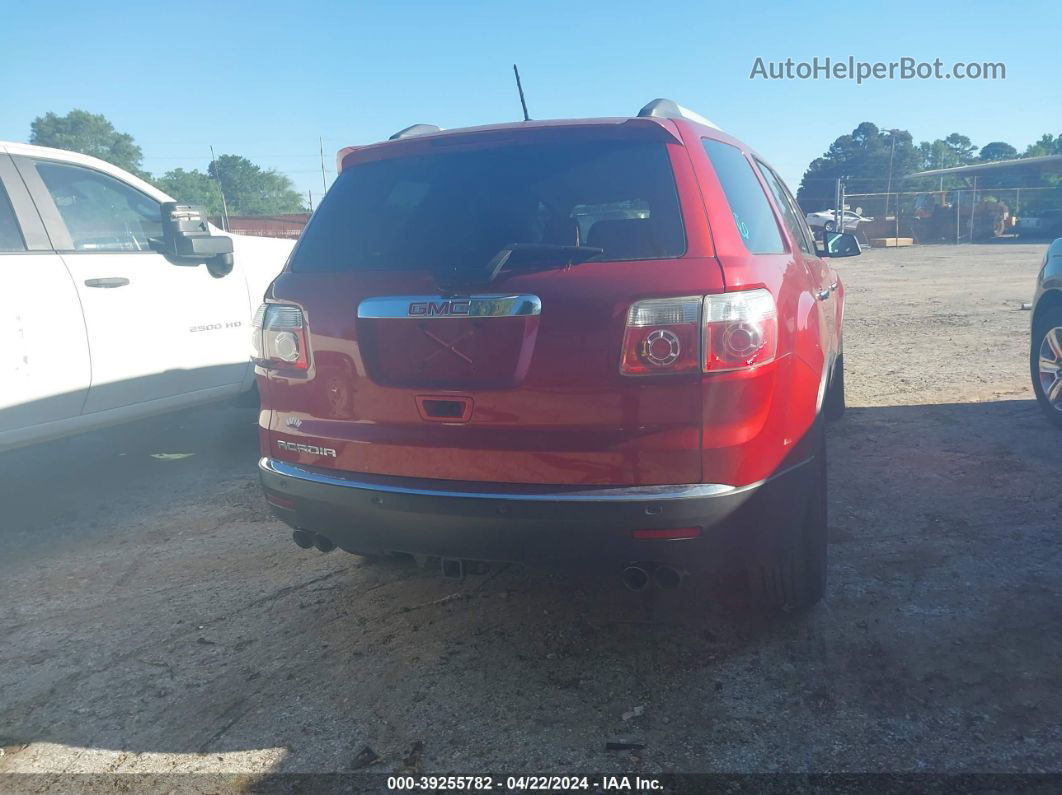 2012 Gmc Acadia Sl Red vin: 1GKKRNED7CJ192690